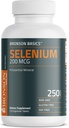 Bronson Selenium 200 mcg Immune & Antioxidant Support Essential Mineral, 250 Vegetarian Tablets 6