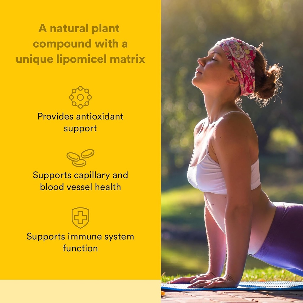 Natural Factors Quercetin LipoMicel Matrix - Supports Immune Health & Capillary Health - Antioxidant Support Supplement with Highly Absorbable Quercetin - 120 Softgels (120 Servings) 3