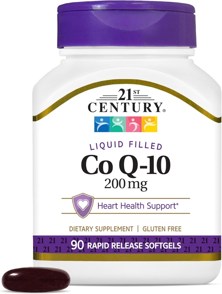 21st Century Co Q10 200 mg Softgels, 90 Count 2
