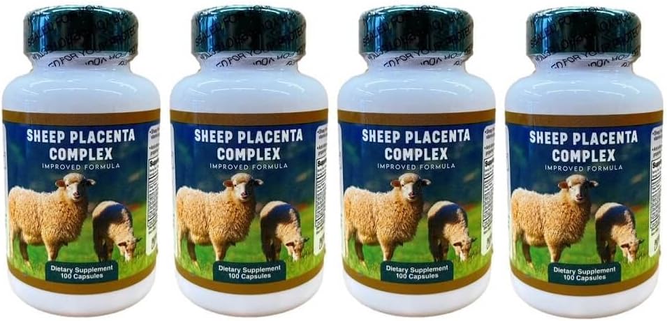 4 bottles Sheep Placenta Complex 100 Capsules/bottle, Make In USA, FRESH, Faster shipping !! 2