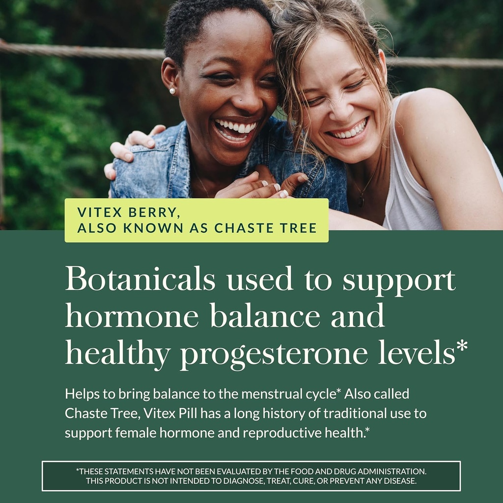 Gaia Herbs Vitex Berry - Supports Hormone Balance & Fertility for Women - Healthy Progesterone for Menstrual Health - 120 Vegan Caps (60-Day Supply) 6