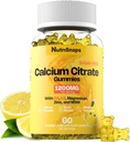 Sugar Free Calcium Citrate Gummies 1200mg with Vitamin D3 K2, Magnesium, Zinc, MSM for Men & Women, Bone, Muscle, Immune Support, Ultimate Absorption Calcium Supplement, Vegan, 60 Count 2