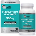Qunol Magnesium Glycinate 300mg, 100% Glycinate Chelated Magnesium Supplement, 150ct Tablets 2