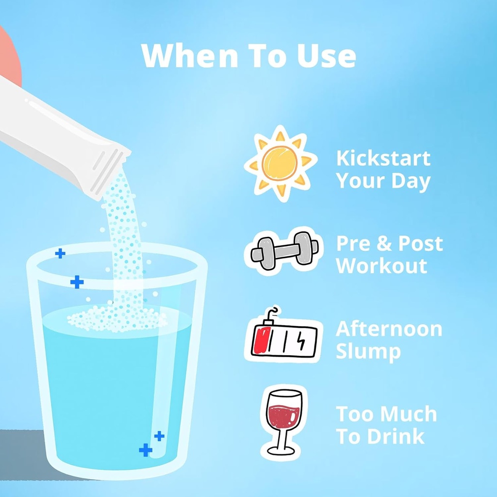 Electrolytes Powder Packets - Sugar Free, Naturally Flavored, 10 Electrolyte & Vitamins Electrolyte Drink Mix - Watermelon Flavors, Keto Friendly, Vegan, Non- GMO, 18 Packets 4