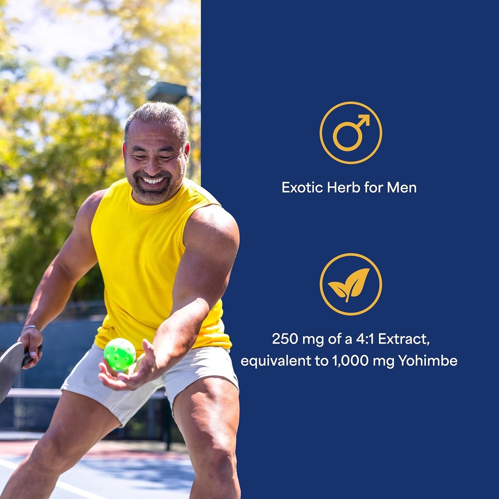 Puritan's Pride Yohimbe Exotic Herb for Men 250 mg (1000mg Equivalent), Dietary Supplement, 50 Rapid Release Capsules 4