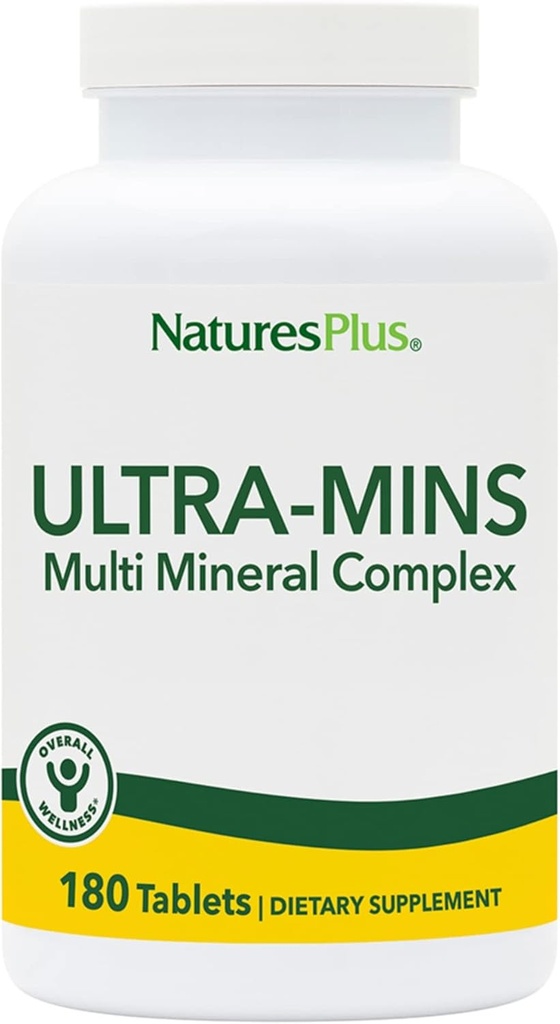 NaturesPlus Ultra-Mins - 180 Tablets - Multi Mineral Complex with Calcium, Iron, Magnesium & Zinc - Vegan, Gluten Free - 90 Servings 2