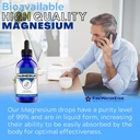 FWS Magnesium Citrate Liquid Drops for Adults and Kids, Pure Magnesium Citrate, Organic, Non-GMO, Vegan, Supports Sleep Calm Energy Muscles Nerves, Easy Adjustable Dosing, 4 Month Supply, 4 oz 5