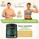 Bundle 5in1 Ginger Supplement & 6in1 Beet Root Capsules - Supports Heart Health, Immune and Digestive 5