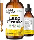 Wild & Organic Lung Cleanse Detox Tincture - Mullein Drops for Lungs - Herbal Mullein Extract Supplement - Vegan, Alcohol-Free Drops - 4 fl oz 2