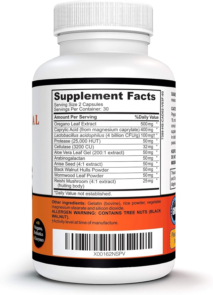 Calm Cleanse Detox Support - Oral Overgrowth Treatment for Adults - Non-GMO Oral Detox Medicine and White Tongue Treatment – Mouth Overgrowth Treatment - 60 Capsules 3