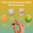 Energy Mushroom Gummies - Organic Lions Mane Supplement with Cordyceps, Rhodiola, L-Theanine, Maca - Vegan & Sugar-Free - Energy, Focus, Stamina, Stress Reduction - 60 Gummies (30 Servings) 5