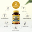 SANDHUHERBALS Zinc Magnesium Aspartate Supplement 120 Capsules| with Vitamin B6 & Zinc | High Absorption, Sleep and Immune Support | for Men & Women 5