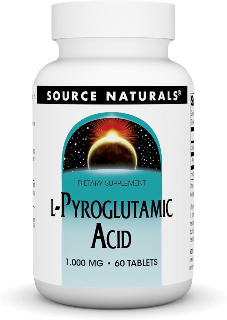 Source Naturals L-Pyroglutamic Acid Dietary Supplement - 60 Tablets 2