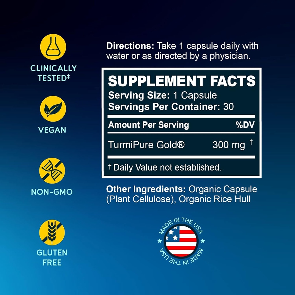 BioEmblem Turmeric Curcumin Supplement with BioPerine Turmeric Curcumin with Clinically Studied TurmiPure 3