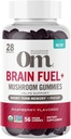Om Mushroom Superfood Brain Fuel+ Gummies, 28 Servings, Raspberry Gummy Supplement with Lion’s Mane for Memory and Focus 2