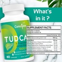 TUDCA Liver Support Supplements 1000mg - 120 Vegan Capsules,TUDCA Bile Salts with Milk Thistle Herbal Blend Formula for Liver Cleanse & Repair 3