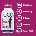 Focus Shots with Trilogine, Stay Sharp, Zero Sugar Energy Boost, Variety Pack, 24 Count (1.93 fl oz), Blackberry, Lemon Lime Flavors 3