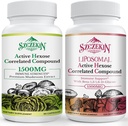Active Hexose Correlated Compound 1500 mg Supplement 90 Capsules Bundle with 1500mg Liposomal Active Hexose Correlated Supplement 120 SoftGels 2