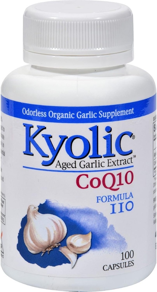 Kyolic Formula 109 Aged Garlic Extract with CoQ10 Capsule - 100 per pack - 3 packs per case. 2