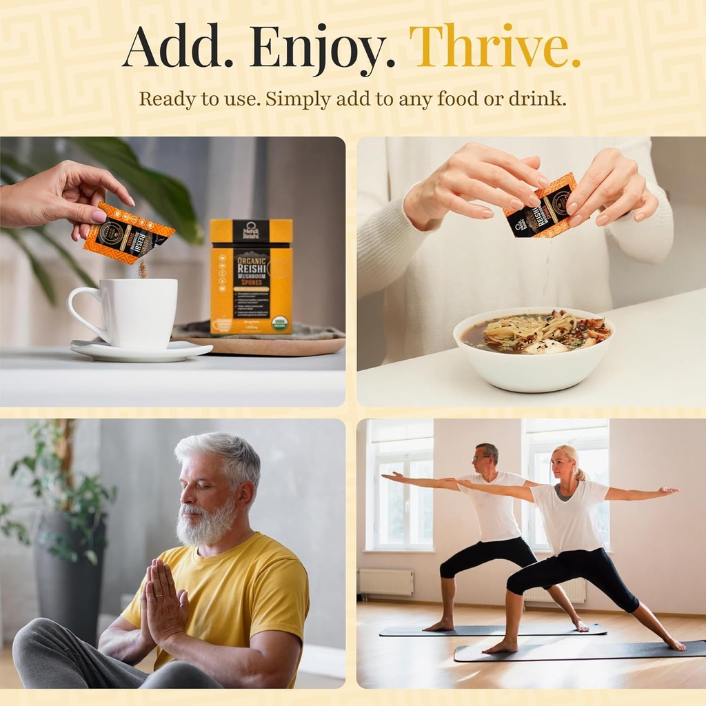 Organic Reishi Mushroom Spores 30 Servings - 100% Pure, Premium and Organic Spores-Ganoderma Lucidum, Lingzhi - High Potency Triterpenes (30 Grams) 5