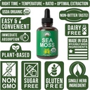 USDA Organic Sea Moss Liquid Drops Supplement. Vegan Irish Sea Moss Extract for Women and Men. Zero Sugar, Non Bitter. for Immune, Digestive, Respiratory Support. USDA Certified Organic 4