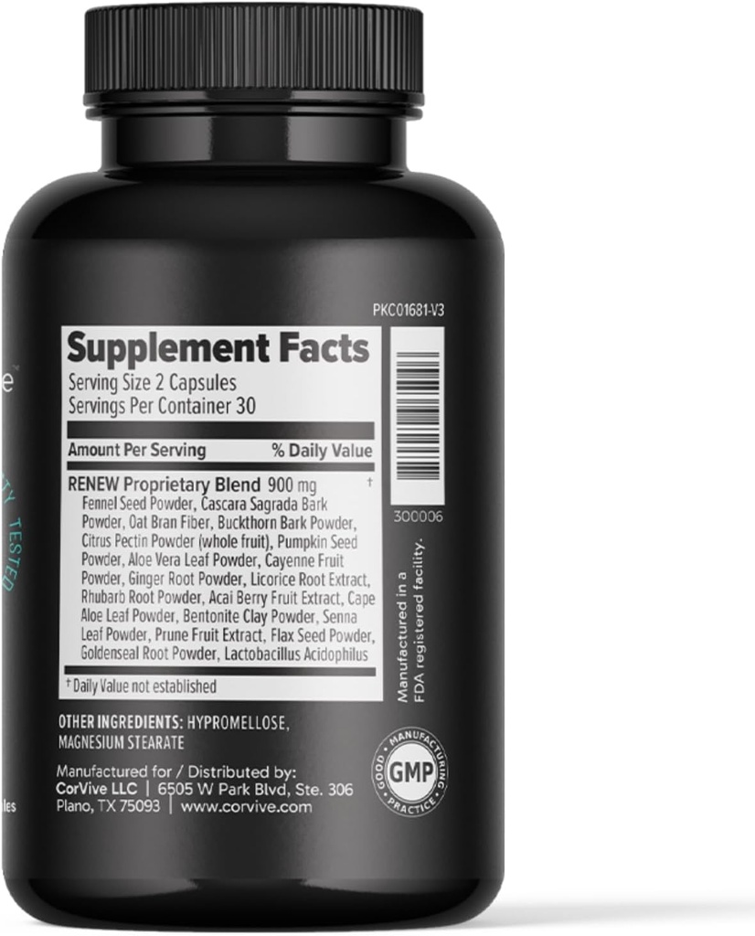 Renew Cleanse Supplement- 30 Servings (60 Capsules) (60 Capsules, Unflavored) 4