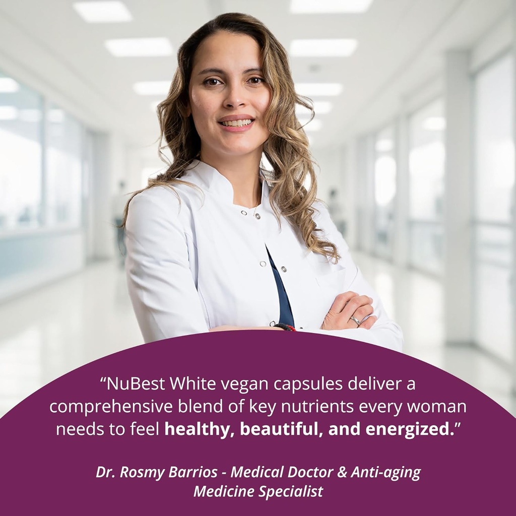 NuBest White - Glutathione 400mg & Milk Thistle Extract - Skin Brightening Supplement - Helps Beautiful and Radiant Skin - Antioxidant Supplement & Detoxification | 1 Month Supply 6