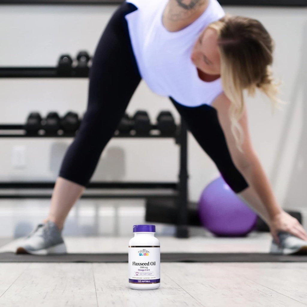 21st Century Flaxseed Oil 1000 Mg Softgels, 120-Count (22871) (Pack of 2) 5