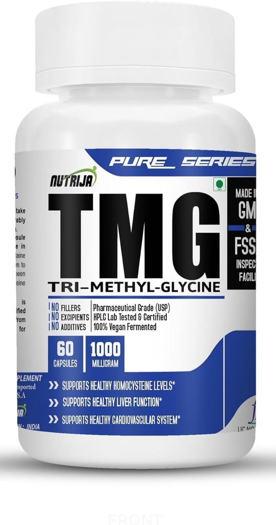 NutriJa-TRIMETHYLGLYCINE (TMG) 1000MG - 60 Capsules 2