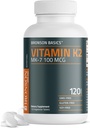 Bronson Vitamin K2 MK-7 100 MCG, K2 as MK7 Menaquinone, Bone Support Non-GMO, 120 Tablets 2