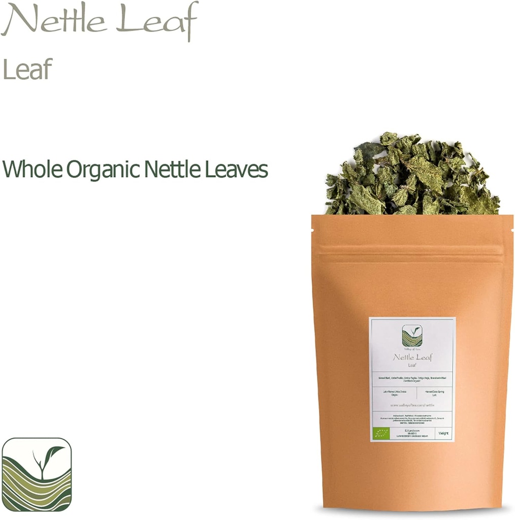 Nettle Leaf Tea Organic Herbal - Dried Stinging Nettles - Urtica Dioica - Organic Stinging Nettle Tea Nettles Nattle Tea Nettke Leaf Dried Nettle Leaves Nettles Herb Dry Nettle Tea Leaves Organic 5