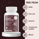 Rawleigh Sharp Thinking: 60 Capsules, Focus, Clarity, Memory Support, 3 Nootropics, DMAE Bitartrate, Bacopa Monnieri, Phosphatidylserine, DHA & Vitamins A, C, D, E, B-Complex 6