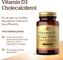 Solgar Vitamin D3 (Cholecalciferol) 125 MCG (5000 IU), 100 Softgels - Helps Maintain Healthy Bones & Teeth - Immune System Support - Non GMO, Gluten-Free, Dairy Free - 100 Servings 4