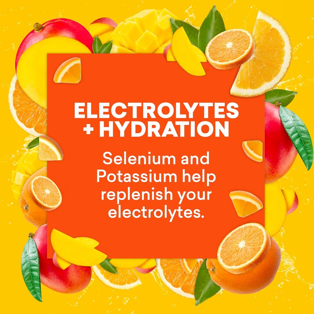 EBOOST Energy Drink Powder, Super Fuel - Orange Mango, 7 Packets - Pre-Workout Powder Energy Drink Mix - Natural Energy, L-Tyrosine, L-Theanine & Vitamins - Preworkout for Women & Men to Go 6