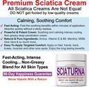 Sciatica Nerve Cream - Maximum Strength Comfort Cream for Feet, Hands, Legs, Toes, Back - Natural Ultra Strength Arnica, MSM, Menthol, Soothing Comfort, Large 4 Oz 4