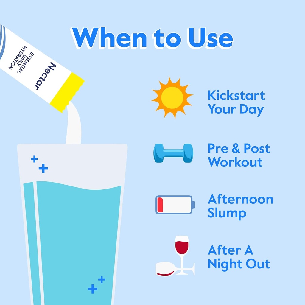 Nectar Sugar Free Electrolytes Powder - Organic Fruit No Sugar or Calories - Hydration Powder for Dehydration Relief and Rehydration - Keto and Paleo (Strawberry Lemonade 40 Serving Tub) 5