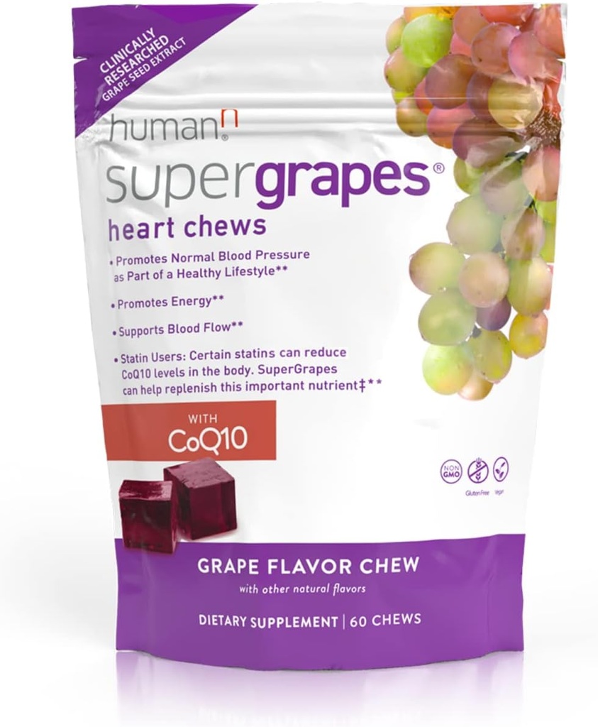 Humann SuperGrapes Chews & SuperBeets Energy Plus 3