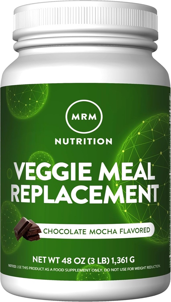 MRM Nutrition Veggie Meal Replacement Protein | Chocolate Mocha Flavored | 22g complete plant based protein | Meal on-the-go | Mediate hunger | Balanced macronutrient formula | 28 servings 2