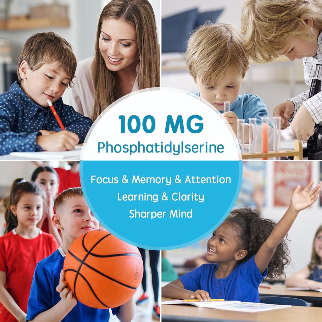 Sugar Free Phosphatidylserine for Kids + GABA Gummies 4