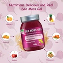 Sea Moss Gel Raw Organic,Real Sea Moss Gel with Irish SeaMoss,Wildcrafed Sea Moss Gel,Immune & Digestive Support,Vitamins & Minerals Supplement(Beet Root,18.5OZ) 4