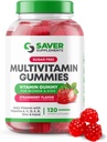 Sugar Free Multivitamin Gummies, 120 Gummies – Naturally Flavored and Sweetened Vitamin Gummy for Women and Kids – Strawberry Flavor 2