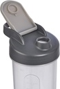 Basics Protein Shaker Bottle with Mixer Ball, Cups for Shakes, 20 oz, 2-Pack, Gray, 11.8x9x23 cm 5