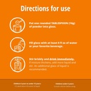 Sugar-Free Psyllium Husk Fiber Powder, Orange Flavored 19 oz 6