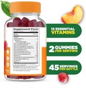Lifeable Womens Multivitamin Gummy | with Vitamin A, C, D, E, Niacin, B6, Folate, B12, Biotin, Pantothenic Acid, Iodine, Zinc | Great Tasting Multivitamin for Women Gummies | 90 Gummies 3