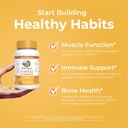 MaryRuth Organics Vitamin D3 Gummies | 2 Month Supply | Adults & Kids Vitamin D Gummy | Immune Support Supplement | VIT D3 1000IU for Bone Health&Muscle Function | Vegan | Non-GMO | Gluten Free | 60 6