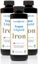 LIQUIDHEALTH Vegan Liquid Iron Supplement with SunActive & Ferrochel Fe - Natural Energy, Immune System & Metabolic Support, Increase Mental Clarity, Prenatal/Postnatal - USA Made, Non-GMO (3 Pack) 2