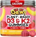 Center-Filled Vitamin D3 K2 Gummies - Kids, Teens & Adults - Supplement for Healthy Teeth, Bone, Energy & Immunity - 5000 IU D3, 120 mcg K2(MK-7), 120 mg Calcium - Vegan & Non-GMO - 60 Count 2