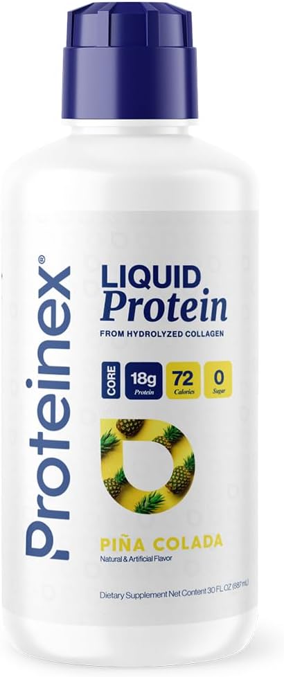 Proteinex Medical Grade Liquid Hydrolyzed Protein Max Strength - Supports Wound Healing and Doctor Recommended- No Carbs, Zero Sugars & Ready to Drink Liquid Protein (Natural Pina Colada, 30 Fl Oz) 2
