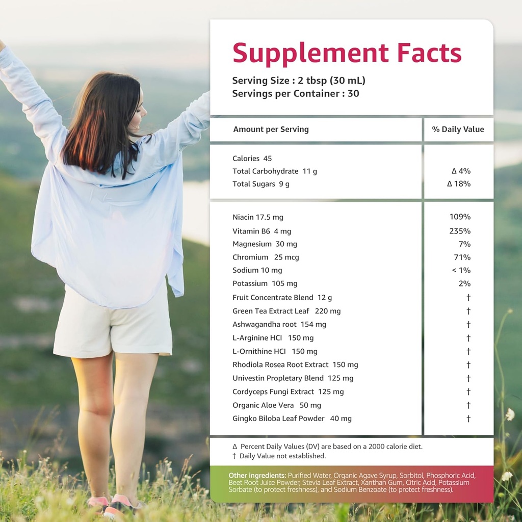 Xperia Concentrate, Liquid, Herbal Multimineral, Multivitamin for women and man, Ashwagandha, Natural Energy Boost, Agave syrup & Stevia, 30 Fl oz. (30-Day Supply) 6