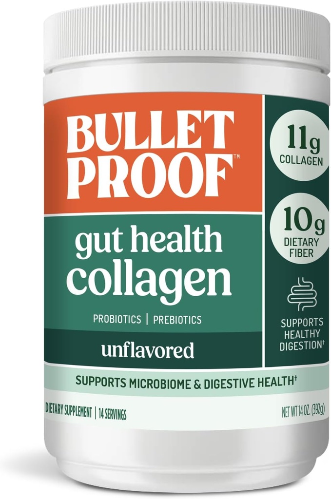 Bulletproof Unflavored Gut Health Collagen Protein, 14 Ounces, 10g Grass-Fed Collagen Peptides for Gut, Skin, Bone and Joint Support 2